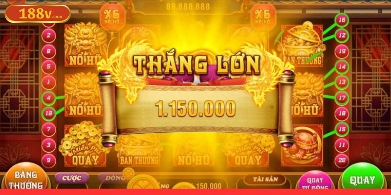 Ưu điểm khi chơi nổ hũ 188V